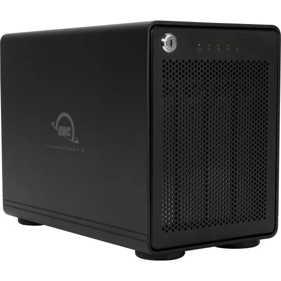 OWC ThunderBay 4 32TB | Disque Dur RAID 4x 8TB SATA HDD, Thunderbolt 3, USB-C