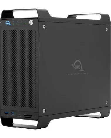 OWC ThunderBay Flex 8 18TB | Disque Dur RAID 4x 500GB NVMe U.2 SSD + 4x 4TB SATA HDD, Thunderbolt 3, USB-C