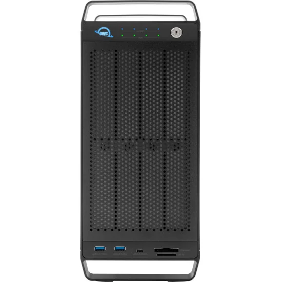 OWC ThunderBay Flex 8 18TB | Disque Dur RAID 4x 500GB NVMe U.2 SSD + 4x 4TB SATA HDD, Thunderbolt 3, USB-C