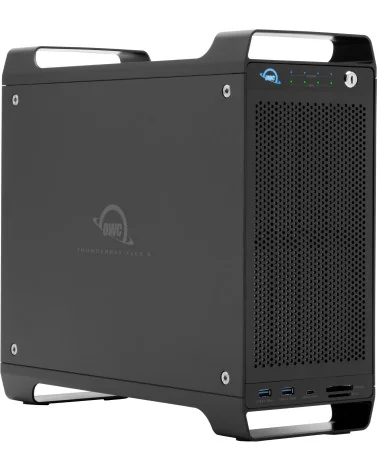 OWC ThunderBay Flex 8 18TB | Disque Dur RAID 4x 500GB NVMe U.2 SSD + 4x 4TB SATA HDD, Thunderbolt 3, USB-C