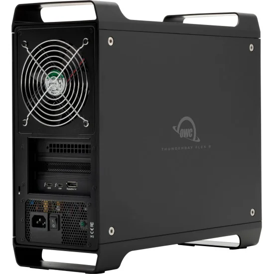 OWC ThunderBay Flex 8 18TB | RAID Array 4x 500GB NVMe U.2 SSD + 4x 4TB SATA HDD, Thunderbolt 3, USB-C