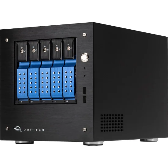 OWC Jupiter Mini 20TB | NAS Server RAID 5x 4TB SATA HDD, RJ45 10GbE, 1GbE, USB