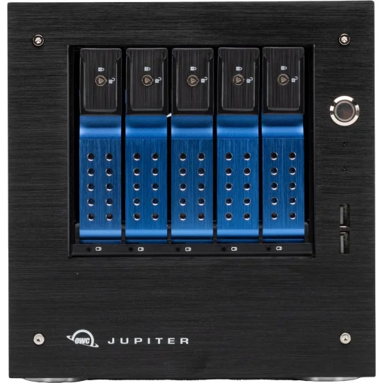 OWC Jupiter Mini 20TB | NAS Server RAID 5x 4TB SATA HDD, RJ45 10GbE, 1GbE, USB