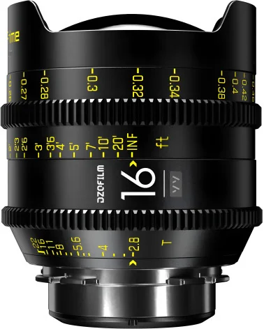 DZOFilm Vespid Prime 8-Lens Kit (16 T2.8 + 25/35/50/75/100/125 T2.1 + Macro 90 T2.8) PL & EF | Full Frame Cine Lenses