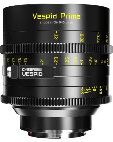 DZOFilm Vespid Cyber 35mm T2.1 PL & EF Mount (VV/FF) | Full Frame Cine Lens with Data Interface