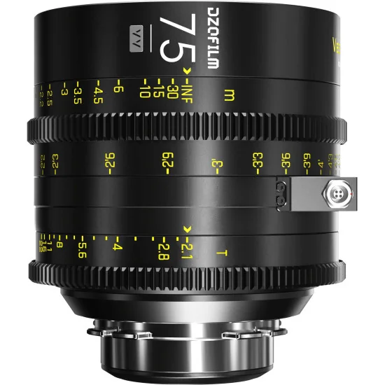 DZOFilm Vespid Cyber 75mm T2.1 PL & EF Mount (VV/FF) | Full Frame Cine Lens with Data Interface