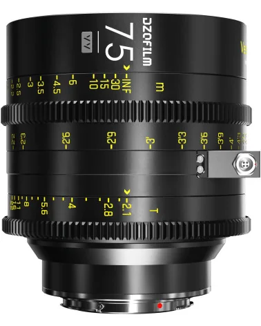 DZOFilm Vespid Cyber 75mm T2.1 PL & EF Mount (VV/FF) | Full Frame Cine Lens with Data Interface