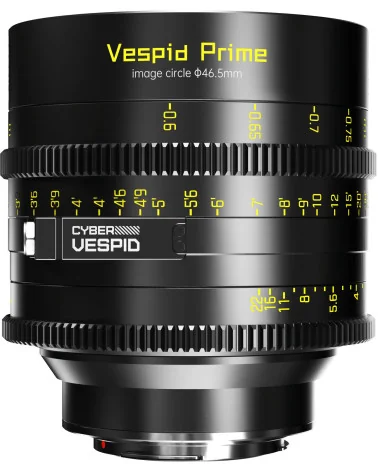 DZOFilm Vespid Cyber 75mm T2.1 PL & EF Mount (VV/FF) | Full Frame Cine Lens with Data Interface