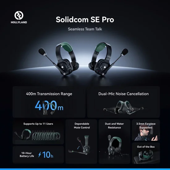 Hollyland Solidcom SE Pro 6S Wireless Intercom System