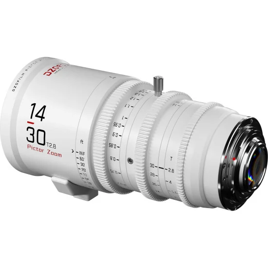 DZOFilm Pictor Zoom 14-30mm T2.8 White PL & EF Mount (S35) | Parfocal Cine Lens for Super 35mm