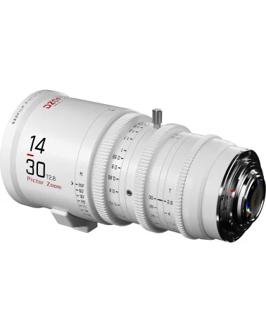 DZOFilm Pictor Zoom 14-30mm T2.8 White PL & EF Mount (S35) | Parfocal Cine Lens for Super 35mm