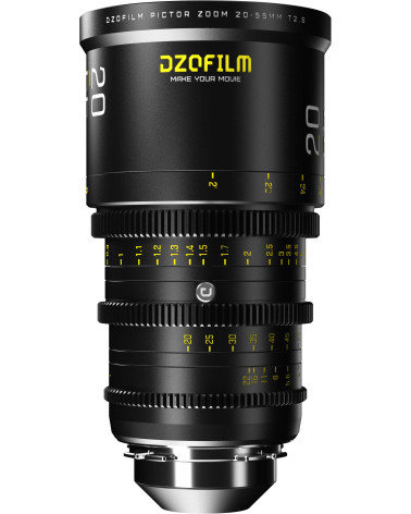 DZOFilm Pictor Zoom 20-55mm T2.8 Black PL & EF Mount (S35) | Objectif Cinéma parfocal Super 35mm
