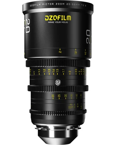 DZOFilm Pictor Zoom 20-55mm T2.8 Black PL & EF Mount (S35) | Objectif Cinéma parfocal Super 35mm