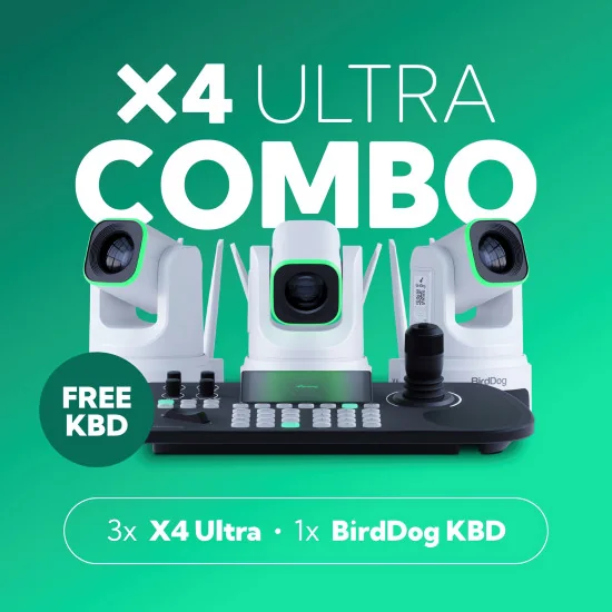 BirdDog X4 Ultra Combo White Caméras PTZ