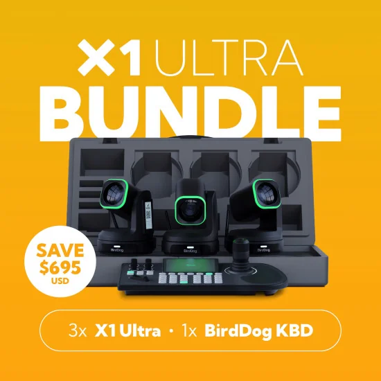 BirdDog X1 Ultra Bundle Black Caméras PTZ