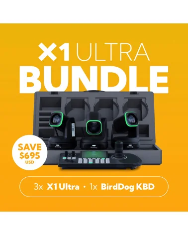 BirdDog X1 Ultra Bundle Black Caméras PTZ