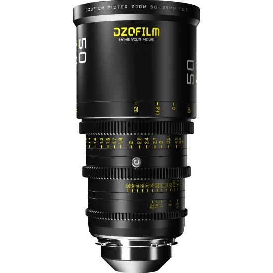 DZOFilm Pictor Zoom 50-125mm T2.8 Black PL & EF Mount (S35) | Objectif Cinéma parfocal Super 35mm