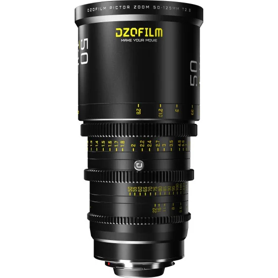 DZOFilm Pictor Zoom 50-125mm T2.8 Black PL & EF Mount (S35) | Objectif Cinéma parfocal Super 35mm