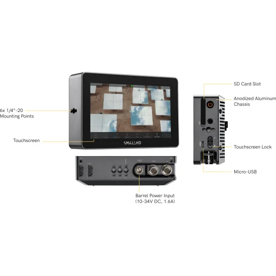 SmallHD Indie 5 RED RCP2 Kit Moniteur