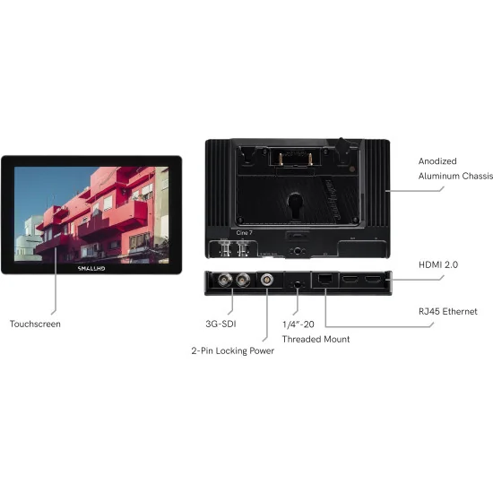 SmallHD Cine 7 RED DSMC2 Kit Moniteur