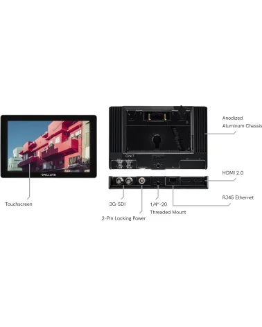 SmallHD Cine 7 RED RCP2 Kit Moniteur