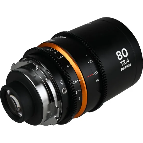Laowa Nanomorph 2-Lens Bundle 65mm, 80mm 1.5X Anamorphic S35 (Amber) PL + EF