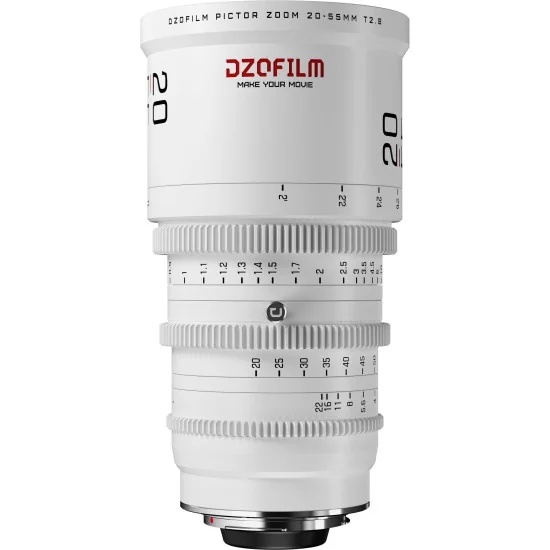 DZOFilm Pictor Zoom 3-Lens Kit (14-30/20-55/50-125 T2.8) White PL & EF Mount (S35) | Objectifs Cinéma parfocaux Super 35mm