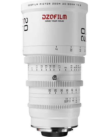 DZOFilm Pictor Zoom 3-Lens Kit (14-30/20-55/50-125 T2.8) White PL & EF Mount (S35) | Objectifs Cinéma parfocaux Super 35mm