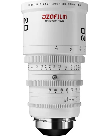 DZOFilm Pictor Zoom 3-Lens Kit (14-30/20-55/50-125 T2.8) White PL & EF Mount (S35) | Objectifs Cinéma parfocaux Super 35mm