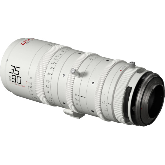 DZOFilm Catta Zoom 35-80mm T2.9 White Sony E Mount (FF) | Objectif Cinéma Plein format parfocal
