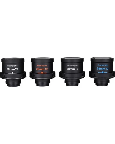 Laowa Proteus Flex 3-Lens Bundle Set A 28mm, 45mm, 85mm T2 2X Anamorphic S35 PL + EF