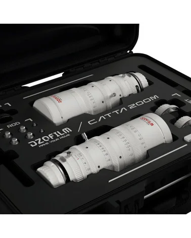 DZOFilm Catta Zoom 2-Lens Kit (18-35/35-80 T2.9) White Sony E Mount (FF) | Full Frame Parfocal Cine Lenses