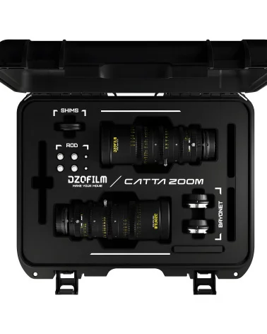 DZOFilm Catta Zoom 2-Lens Kit (18-35/70-135 T2.9) Black Sony E Mount (FF) | Full Frame Parfocal Cine Lenses