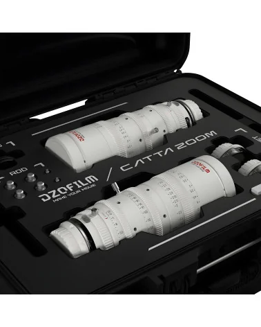 DZOFilm Catta Zoom 2-Lens Kit (18-35/70-135 T2.9) White Sony E Mount (FF) | Full Frame Parfocal Cine Lenses