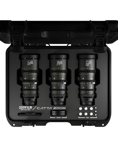 DZOFilm Catta Zoom 3-Lens Kit (18-35/35-80/70-135 T2.9) Black Sony E Mount (FF) | Full Frame Parfocal Cine Lenses