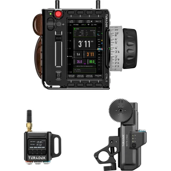 Teradek RT FIZ Kit (CTRL.5, MDR.S, MOTR.S MAX) Wireless Lens Control