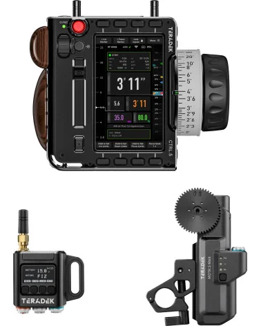 Teradek RT FIZ Kit (CTRL.5, MDR.S, MOTR.S MAX) Contrôle d'objectif sans fil