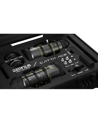 DZOFilm Catta Ace Zoom 2-Lens Kit (18-35/35-80 T2.9) Black PL & EF Mount (VV/FF)