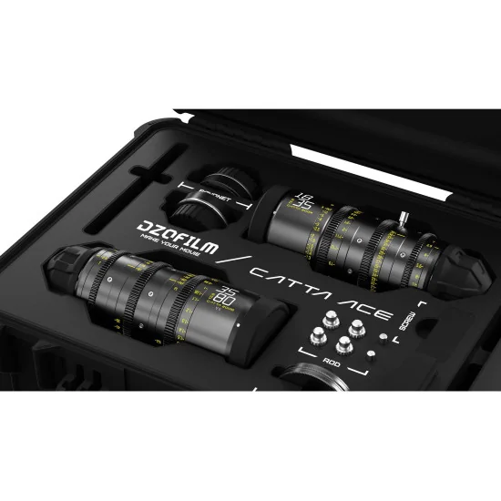 DZOFilm Catta Ace Zoom 2-Lens Kit (18-35/35-80 T2.9) Black PL & EF Mount (VV/FF)