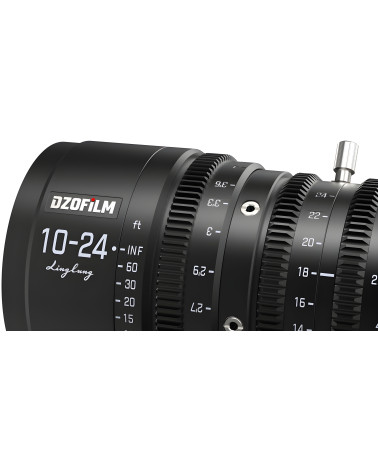 DZOFilm Linglung 10-24mm T2.9 MFT metric | Objectif Cinéma Zoom Micro 4/3 parfocal