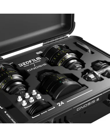 DZOFilm Gnosis Macro 3-Lens Kit (Macro 24/32/65 T2.8) LPL/PL & EF Mount (VV/FF) | Objectifs Cinéma Plein format