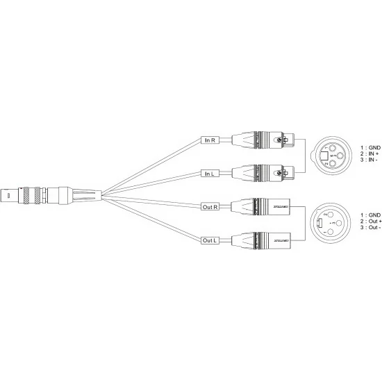 Bolin BLA-10 10-pin LEMO to XLR