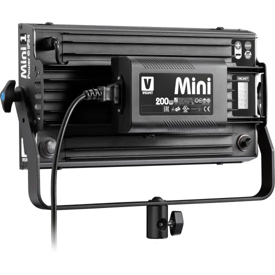 VELVET Mini Power 1 DMX IP54 V-Mount Panneau LED Bi-Color