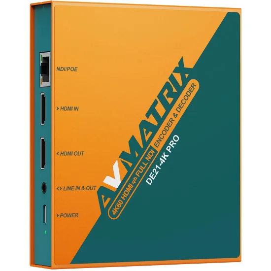 AVMATRIX DE21-4K PRO encodeur et décodeur HDMI-NDI