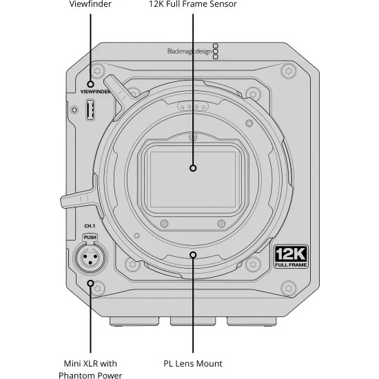 Blackmagic Design PYXIS 12K PL Mount Caméra