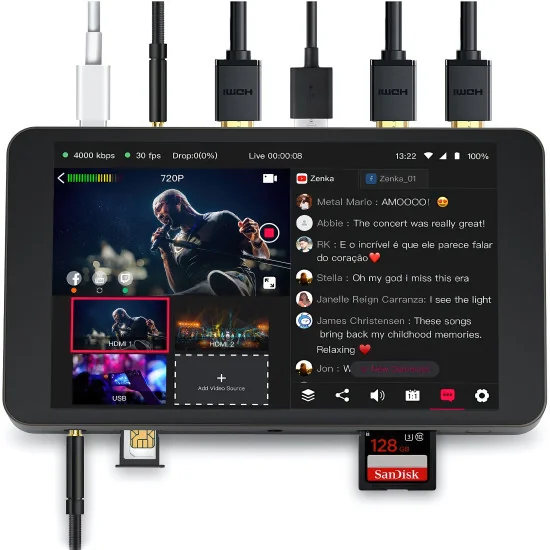 YoloLiv YoloBox Mélangeur vidéo, Streamer