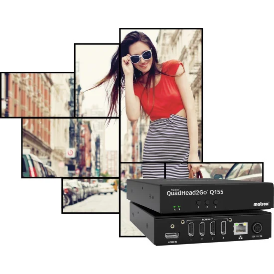 Matrox QuadHead2Go Q155 Contrôleur multi-écrans HDMI 4K