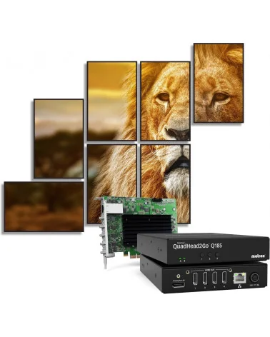 Matrox QuadHead2Go Q185 4K DP / HDMI Multi-Monitor Controller
