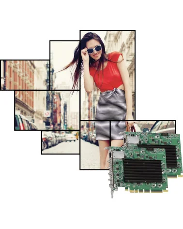 Matrox QuadHead2Go Q155 Contrôleur multi-écrans Carte PCIe HDMI 4K