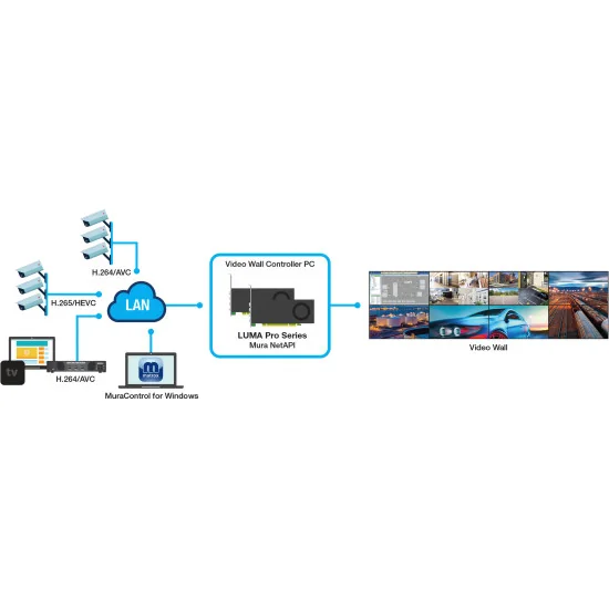 Matrox LUMA Pro A380 Quad Carte graphique multi-écrans